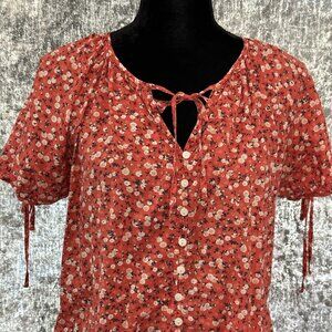 Universal Thread floral summer top/shirt~ size M